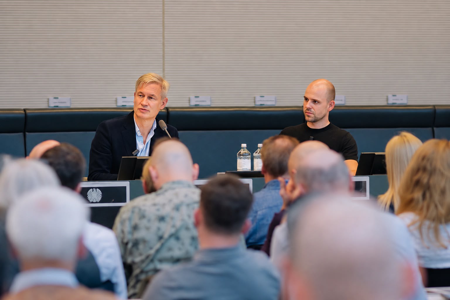 Ulf Poschardt und Marvin Schulz (v.l.n.r.)